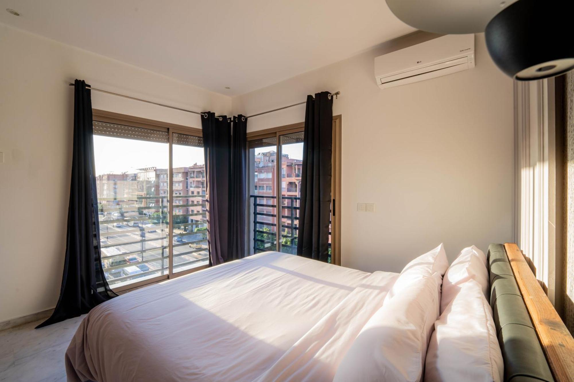 New ! Unique Equipped Flat In The Heart Of Marrakech Apartamento Marraquexe Exterior foto