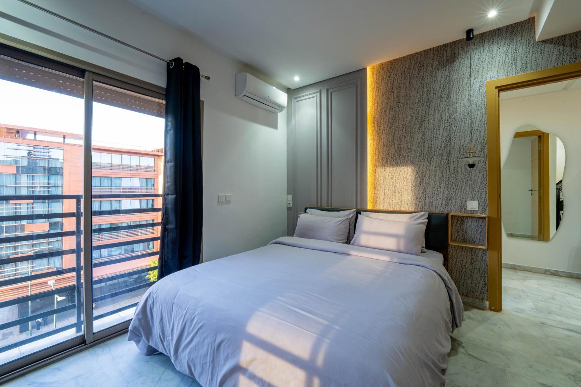 New ! Unique Equipped Flat In The Heart Of Marrakech Apartamento Marraquexe Exterior foto